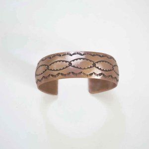 Pure Copper Navajo Made Bracelet Hand Made